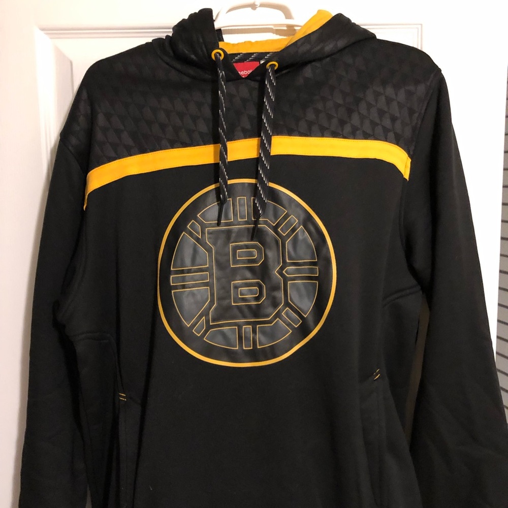 Boston Bruins Reebok Mens Hoodie, Medium
